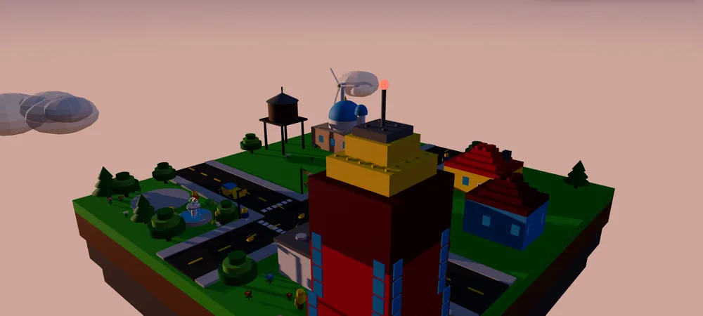 Bricks: Floating City — a LEGO-style world running in the browser